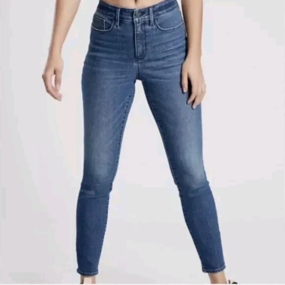 Athleta Womens Midrise Sculptek Medium Wash Skinny Jeans |4|